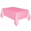 Heavy duty Solid color rectangle / round / square plastic disposable table cloth / plastic table cover