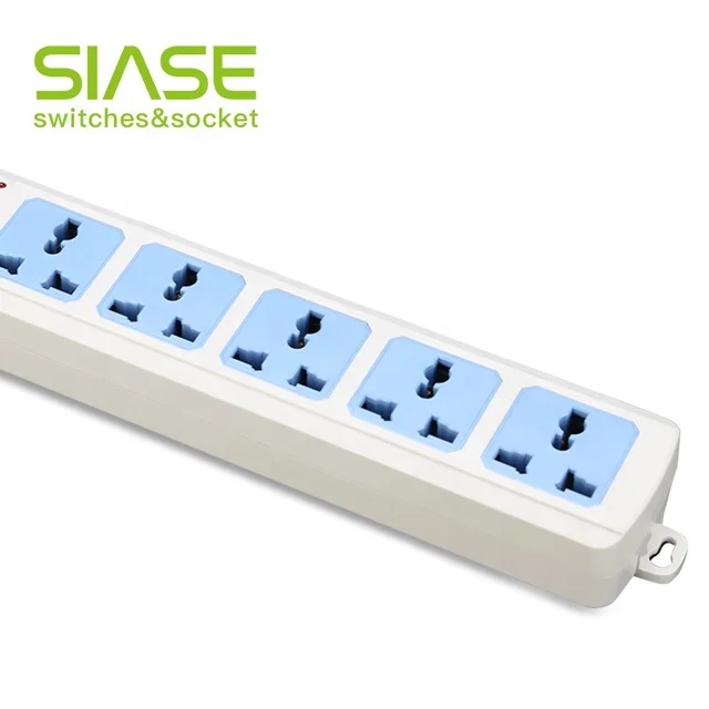 Flexible Universal Outlet Extension Cord with Multiple Light Sockets