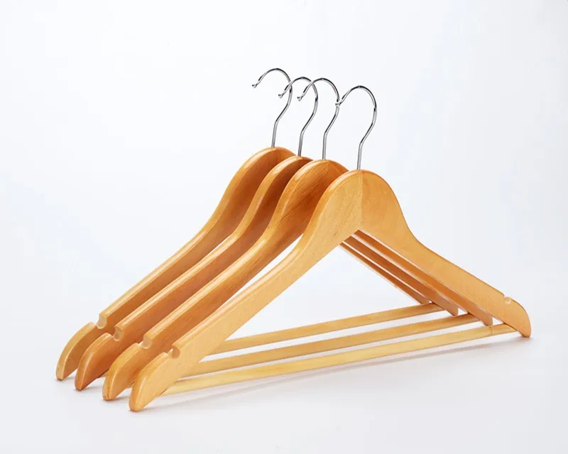 Inspring High Quality Wooden Coat Hangers Wood Coathangers Suit Trouser