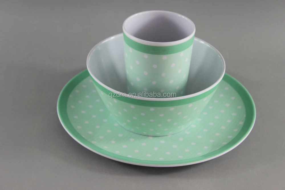 Hot Sale 100% Melamine Dinner Set Of 3pc