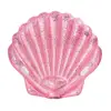 pink glitter seashell inflatable pool island party inflatable float toys for sale