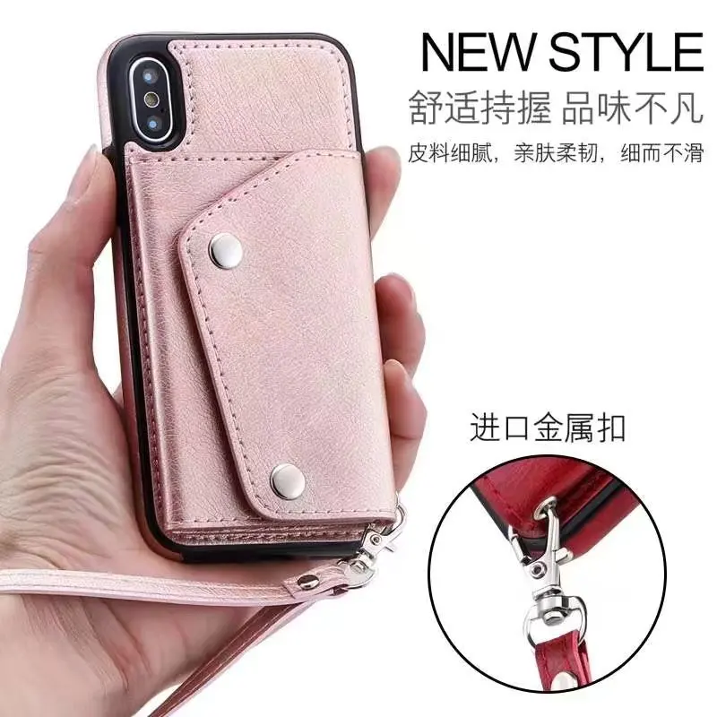 Luxury Leather Case For iphone X XR XS Max 6 6s 7 8 Plus Wallet Card Holder Cover Protection Phone Bag Cases