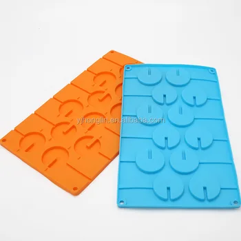 Silicone Lollipop Sugar Mould Decorating Tray Round Shape Lolly Cake