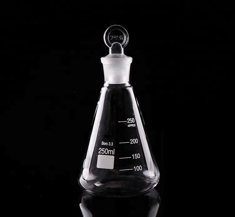 Lab 250ml Amber Glass Iodine Flask With Glass Stopper - Buy Iodine ...