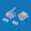 XL-313 China Supplier CAT6 CAT6A Two-piece split rj45 utp mini short connector modular plug for flat cable