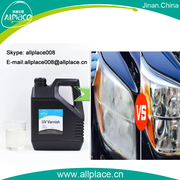 Headlight Restoration Protective Coating On Plastic Headlamp Uv Varnish