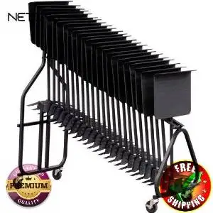 KB100 Symphonic Music Stand Storage Cart With Free 6 Feet NETCNA HDMI Cable - BY NETCNA