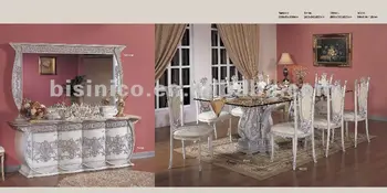 Luxury Silver Plated Dining Sets European Room Luxury Silver Plated Dining Sets European Room Furniture Console Table And Mirror