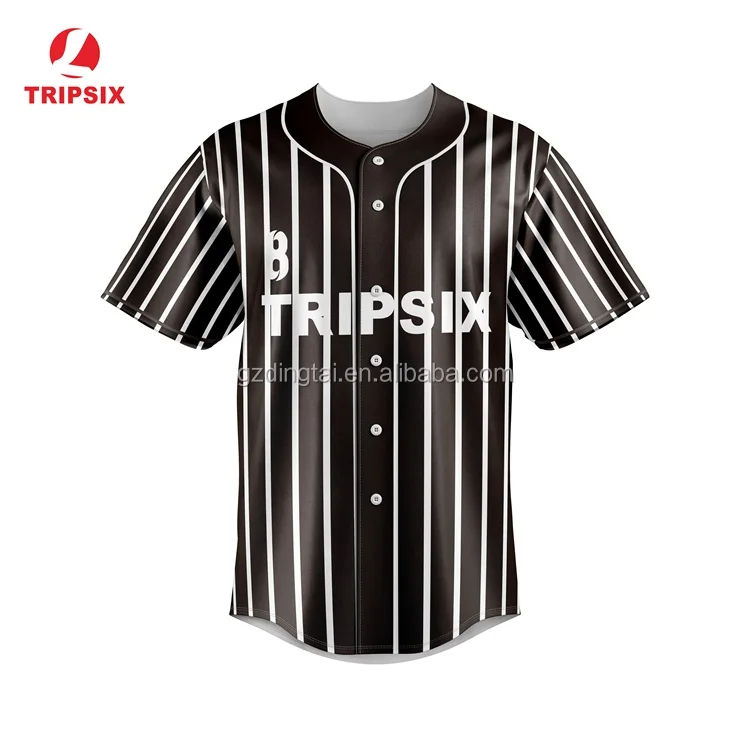 Custom Design Sublimation Dry Fit Baseball Jersey Shirt
