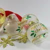 wholesale glass christmas ball ornaments with pattern