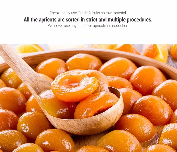 China Canned Food Organic Canned Peeled Apricot Halves In Syrup Buy