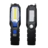 2019 New Model USB Charging 2*COB LED 90 Degree Stand Hanging Torch Work Flashlight