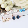28666-xuping latest new designs crystals from Swarovski daily wear earrings
