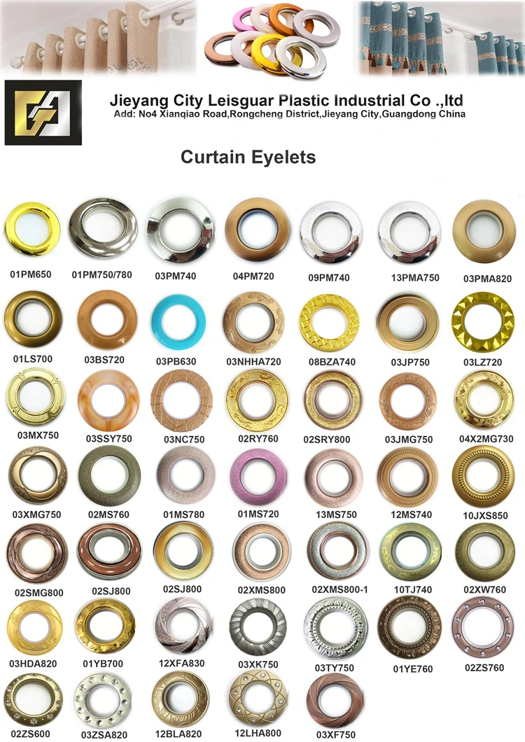 100pcs Curtain Grommets Curtain Grommets Eyelet Fabric Eyelet Ring Accessory