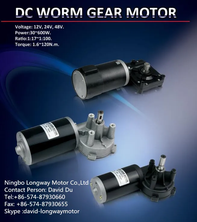 12v 200w Dc Worm Gear Motor From Longway Motor - Buy 12v 200w Dc Worm