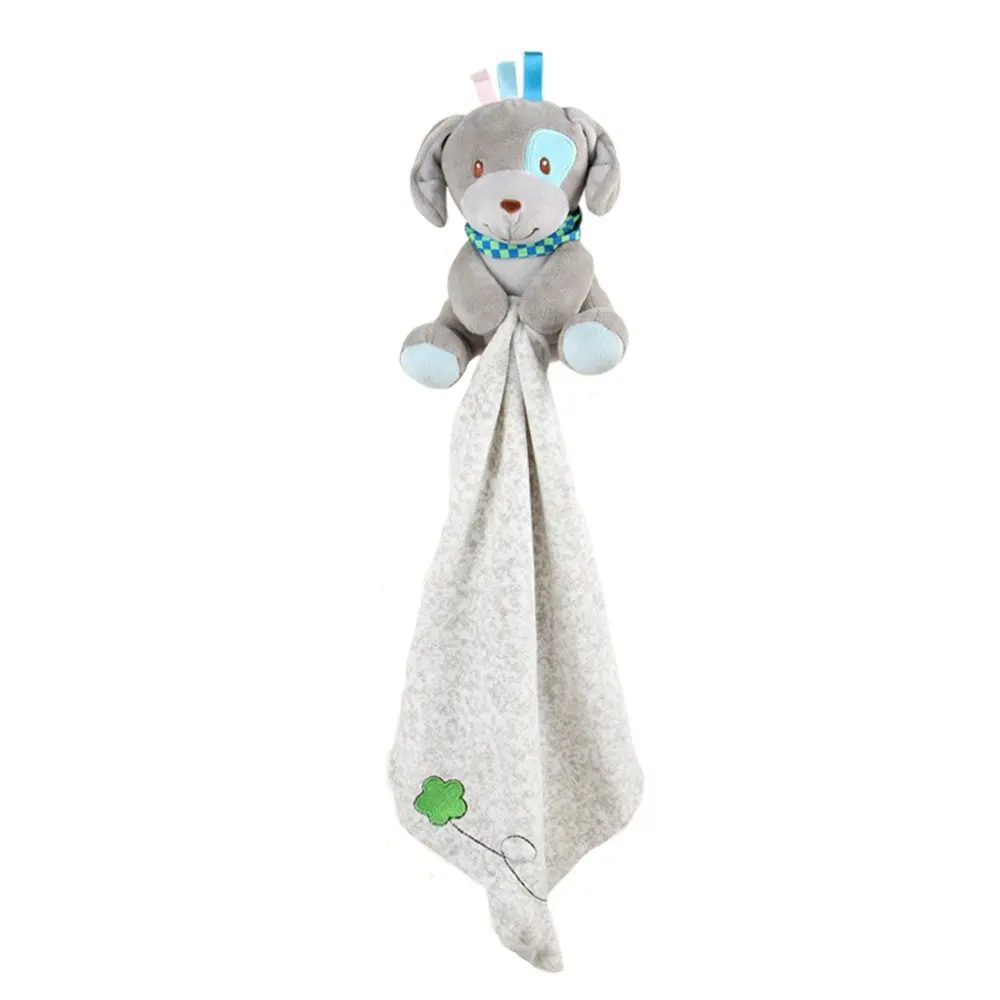 INCHANT Lovely Plush Blankets - Baby Silky Soft Fleece Throw Security Blankie, Toddler Plushy Comforter Blanket Toy, Puppy