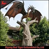 Outdoor life size fiberglass dragon for sale