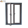 Alibaba china custom aluminum tempered glass inserts french doors exterior