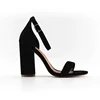 China Shoe Factory Customized Women Footwear Hot Sale Basic Design Block Heels Sandals Ankle Strap