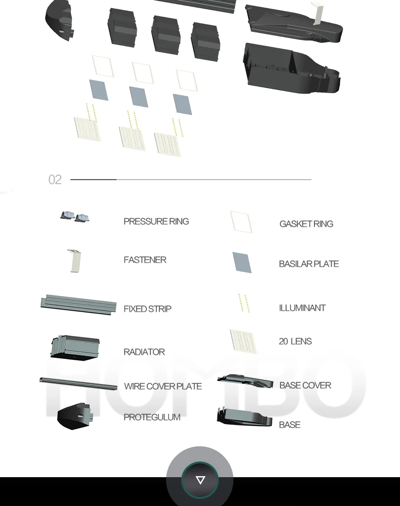 HOMBO ce rohs china manufacturers 5 years warranty decorative waterproof street light for street 90w - ANKUX.COM