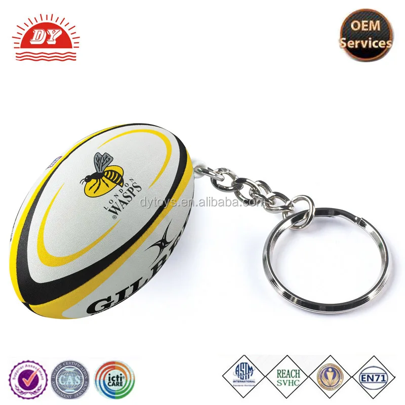 Cle Ballon Gilbert Wasps Rugby Keychain Buy Rugby Keychain,Ballon