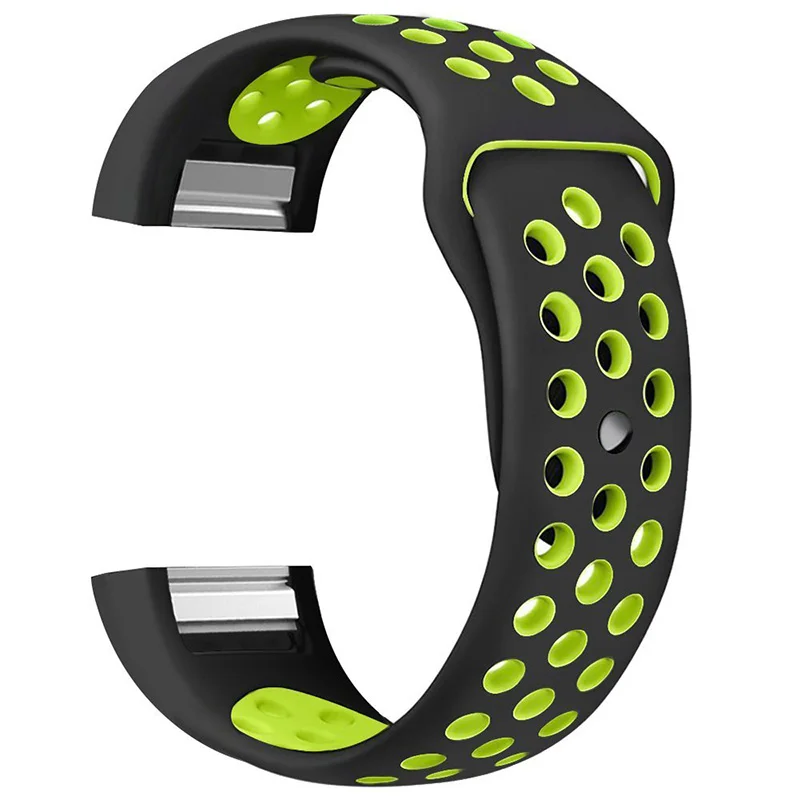 New Launch Fashion Dual-color Silicone Strap For Fitbit Charge 2 Nike ...