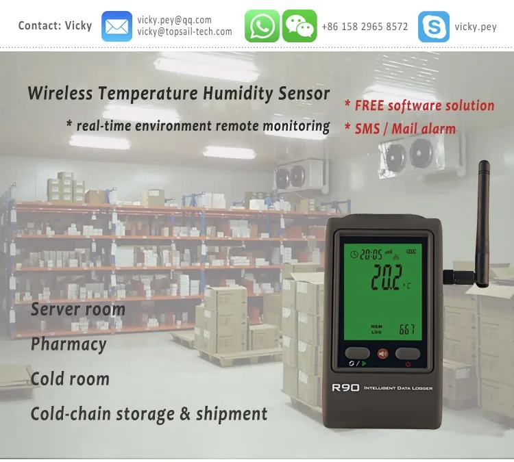 Wireless Gsm Server Room Temperature Monitor Buy Room Temperature Monitor,Gsm Room Temperature