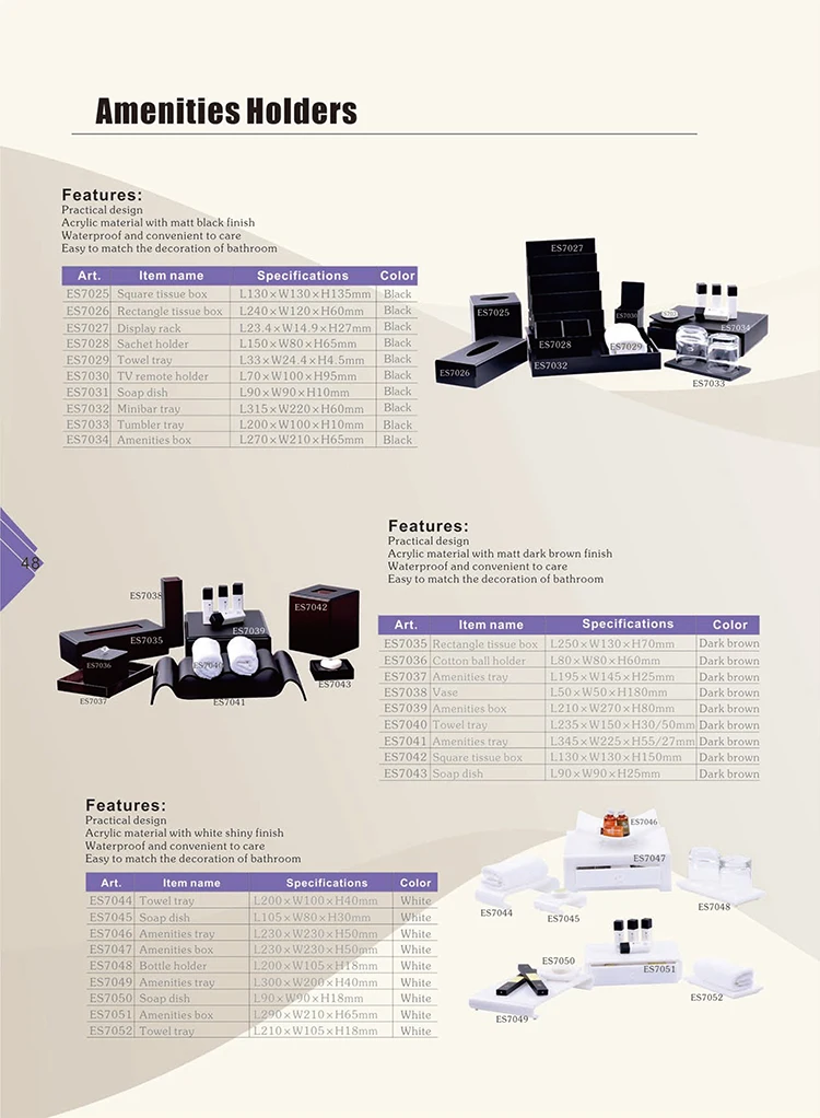 Luxury Resin Bathroom Accessories Set,Hotel Bathroom Accessories Modern