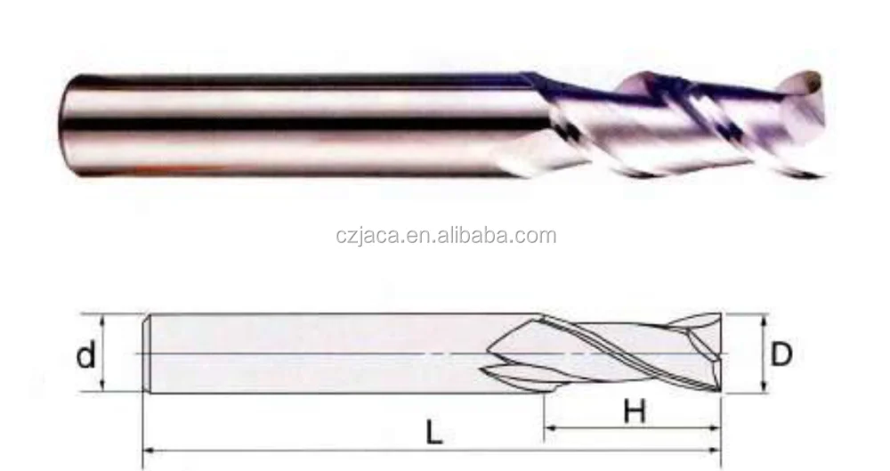 Jaca End Mills For Aluminum/carbide 3 Flute Square End Mill Metric Size Buy Jaca End Mills For