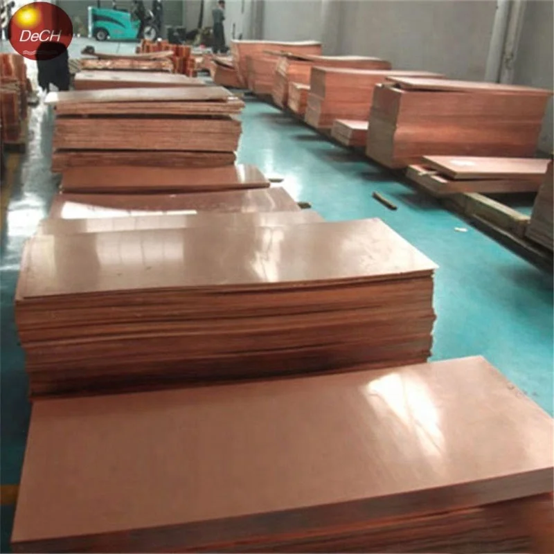 China Factory Red Pure Copper Plate Sheet Price Per Kg For Industry