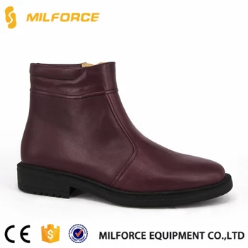 high neck shoes leather