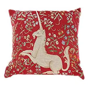 Designer Needlepoint Pillows Find Get Quotations Throw Pillows Decorative Unicorn Red Needlepoint 16 Inch With Insert