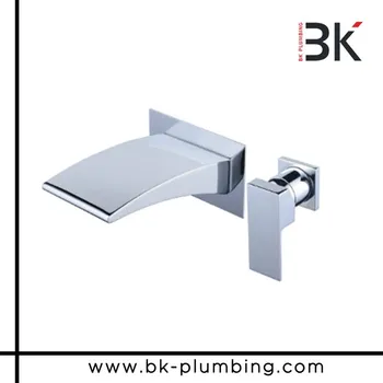 Eco Friendly 4 Inch Two Holes One Handle Wall Mounted Waterfall