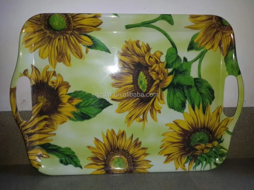 Customized large colorful restaurant use plastic food tray