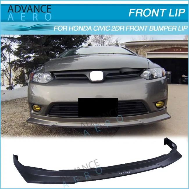 For 2006 2007 2008 Honda Civic 2 Door Hc1 Style Front Bumper Lip