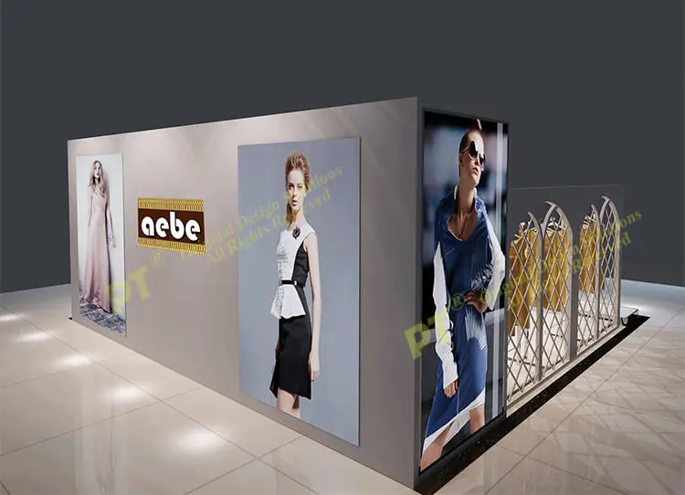 kiosk design idea for clothing