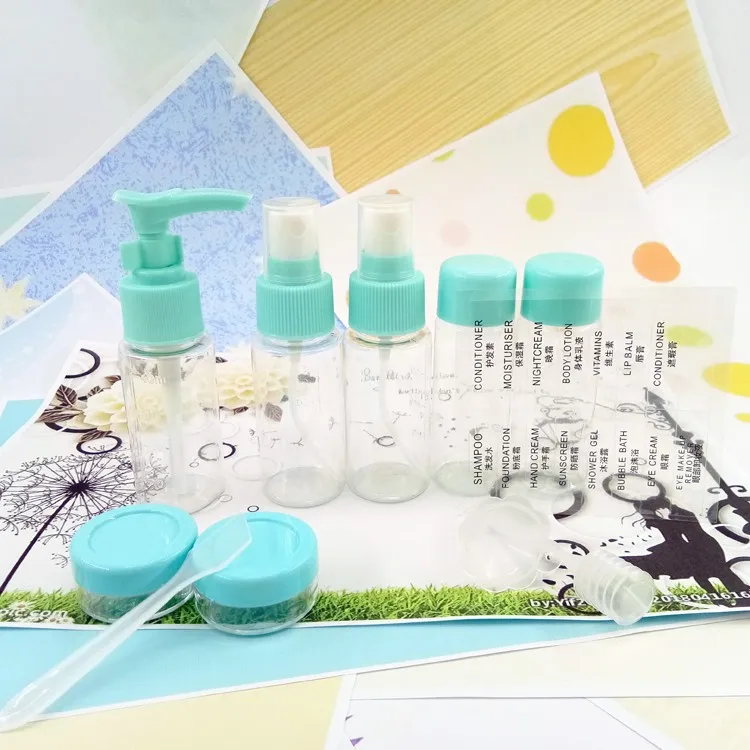 11 Piece Travel Bottle Set Travel Bottle Kit Travel Cosmetic Bottle Set