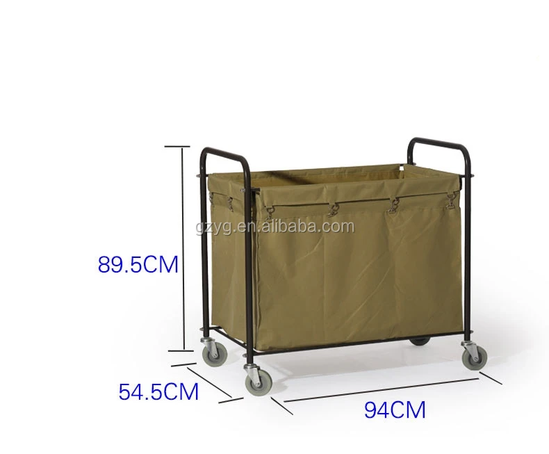 Quadrate Laundry Cart Hotel Laundry Linen Cart Hotel Cleaning Cart