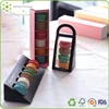 2015 Hot Sale Popular Series Three Fresh Rectangle/Triangle/Portable Style Cardboard Macaron Packing Boxes for Bakery