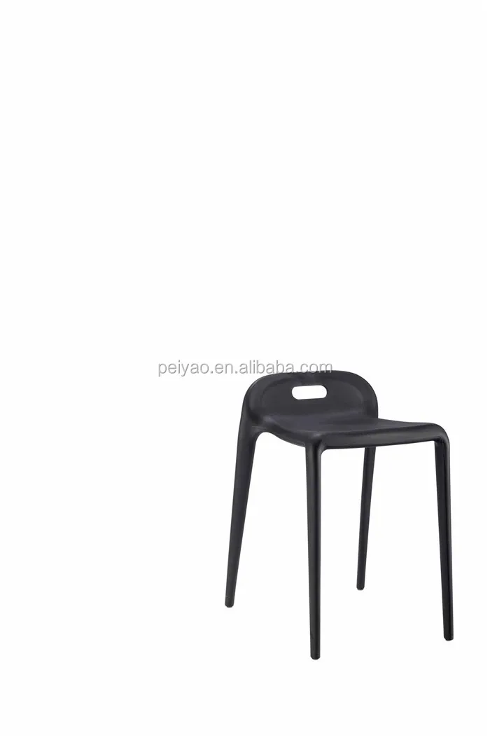 plastic chair without backrest