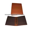pu leather food menu cover design / hardcover restaurant menu folder / leather wine menu folder