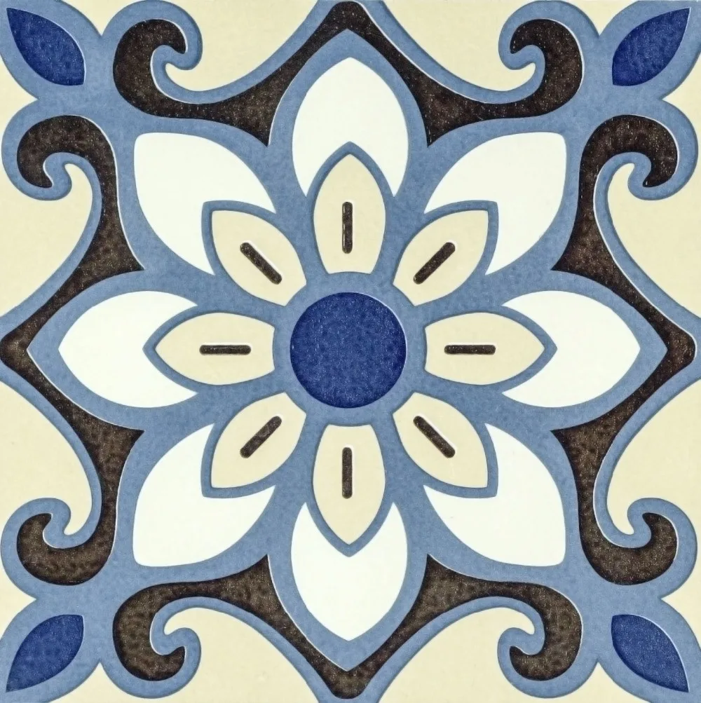 Moroccan Style 20x20cm Wall And Floor Tile Ceramic Tile - Buy Morocan ...