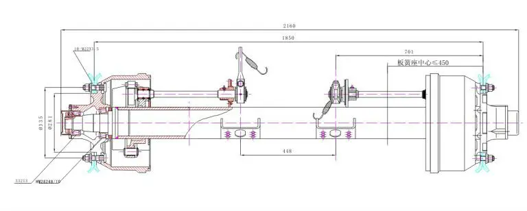 Trailer Axle-rear Axle English York Axle Used Trailer Parts - Buy ...