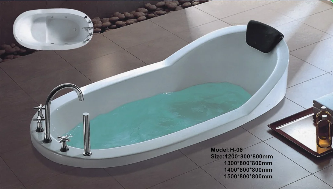 Two People Used Ideal Standard Whirlpool Waterfall Sitting Bathtub
