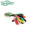 Smart Electronics ~NEW plastic and Metal alligator clips 48CM ,with best quality wire and cables