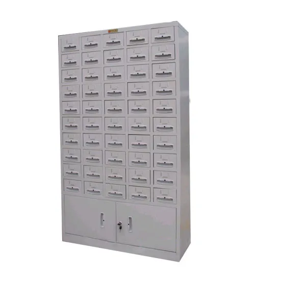 2 Door Many Small Drawers File Catalog Tool Baseball Card Storage