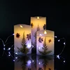 Most wonderful gifts LED dried flowers swing candle bulbs with 3*AAA battery
