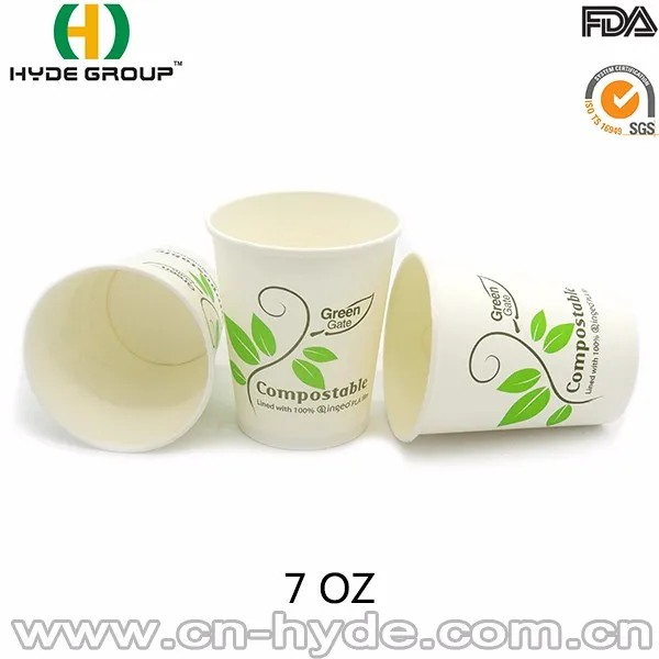 7oz High Quality Pla Single Wall Paper Cup Buy Pla Paper Cup,High