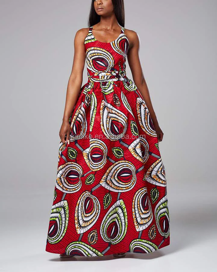 2019 New In African Prom Dress Print Dress Wax Cloth Long Dress - Buy ...