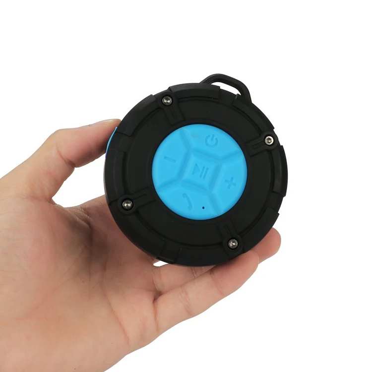 Outdoor portable hands-free speakerphone waterproof wireless shower speaker with suction cup